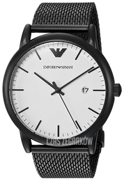 Emporio Armani Dress Biały/Stal Ø43 mm AR11046