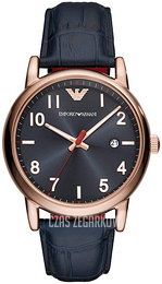 Emporio Armani Dress Niebieski/Skóra Ø51 mm AR11135