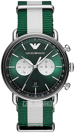 Emporio Armani Aviator Zielony/Tkanina Ø43 mm AR11221
