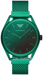 Emporio Armani Matteo Czarny/Aluminium Ø43 mm AR11326