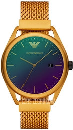 Emporio Armani Matteo Purpurowy/Aluminium Ø43 mm AR11327
