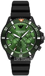 Emporio Armani Diver VALUE_INKNOWN Zielony/Guma Ø43 mm AR11463