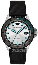 Emporio Armani Diver Srebrny/Tkanina Ø42 mm AR11465