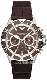 Emporio Armani Diver Brązowy/Skóra Ø43 mm AR11486