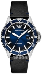 Emporio Armani World Explorer Niebieski/Skóra Ø42 mm AR11516