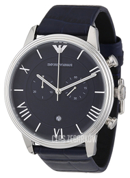 Emporio Armani Classic Niebieski/Skóra Ø45.5 mm AR1652