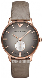 Emporio Armani Classic Szary/Skóra Ø40 mm AR1723
