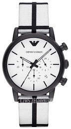 Emporio Armani Classic Biały/Tkanina Ø40 mm AR1859