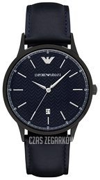 Emporio Armani Dress Niebieski/Skóra Ø43 mm AR2479
