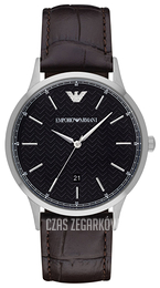Emporio Armani Dress Czarny/Skóra Ø43 mm AR2480