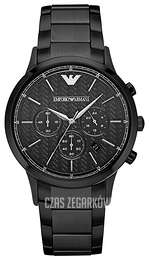 Emporio Armani Renato Czarny/Stal Ø43 mm AR2485