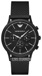 Emporio Armani Renato Czarny/Stal Ø43 mm AR2498