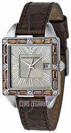 Emporio Armani Classic Srebrny/Skóra AR5678