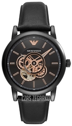Emporio Armani Luigi Czarny/Skóra Ø43 mm AR60012