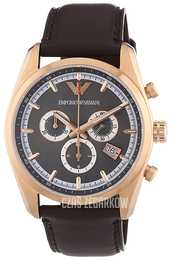 Emporio Armani Sportivo Szary/Skóra Ø43 mm AR6005