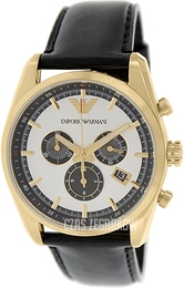 Emporio Armani Sportivo Srebrny/Skóra Ø42 mm AR6006