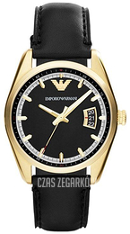 Emporio Armani Sportivo Czarny/Skóra Ø39 mm AR6018