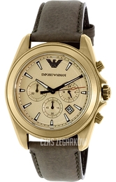 Emporio Armani Sportivo Żółte złoto/Skóra Ø44 mm AR6071
