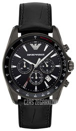 Emporio Armani Sigma Czarny/Skóra Ø44 mm AR6097