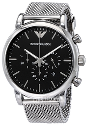 Emporio Armani Luigi Czarny/Stal Ø46 mm AR8032