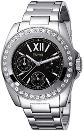 Esprit Czarny/Stal Ø39 mm ES102382004