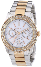 Esprit Sport Biały/Stal w kolorze różowego złota Ø38 mm ES103822016