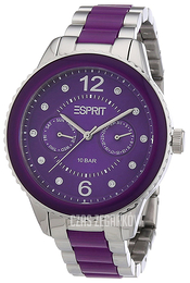 Esprit Purpurowy/Stal Ø40 mm ES106202006