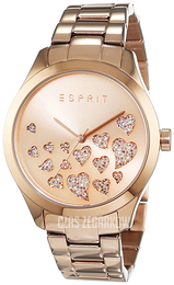 Esprit Dress Różowe złoto/Stal w kolorze różowego złota Ø38 mm ES107282006