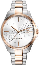 Esprit Srebrny/Stal w kolorze różowego złota Ø37 mm ES108432005