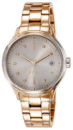 Esprit Dress Szary/Stal w kolorze różowego złota Ø38 mm ES108552003
