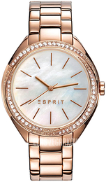 Esprit Biały/Stal w kolorze różowego złota Ø34 mm ES109302003