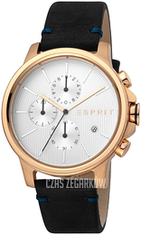 Esprit Srebrny/Skóra Ø42 mm ES1G155L0035