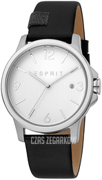 Esprit Course Srebrny/Skóra Ø40 mm ES1G156L0015