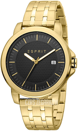 Esprit Layer Czarny/Stal w odcieniu złota Ø42 mm ES1G160M0075