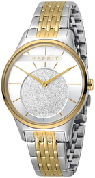 Esprit Srebrny/Stal w odcieniu złota Ø34 mm ES1L026M0065