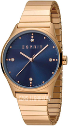 Esprit Niebieski/Stal w kolorze różowego złota Ø34 mm ES1L032E0125