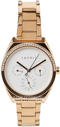 Esprit Biały/Stal w kolorze różowego złota Ø34 mm ES1L099M0075