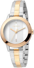 Esprit Biały/Stal w kolorze różowego złota Ø32 mm ES1L105M0315