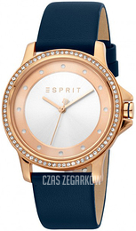 Esprit Dress Srebrny/Skóra Ø36 mm ES1L143L0045