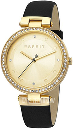 Esprit Breezy Żółte złoto/Skóra Ø36 mm ES1L151L0025