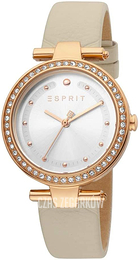 Esprit Srebrny/Skóra Ø34 mm ES1L153L0035