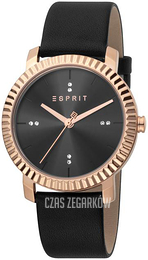 Esprit Menlo Czarny/Skóra Ø36 mm ES1L185L0035