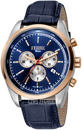 Ferrè Milano Michele Niebieski/Skóra Ø44 mm FM1G129L0051
