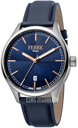 Ferrè Milano Federico Niebieski/Skóra Ø42 mm FM1G143L0011