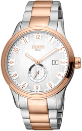 Ferrè Milano Silvio Srebrny/Stal w kolorze różowego złota Ø43 mm FM1G155M0081