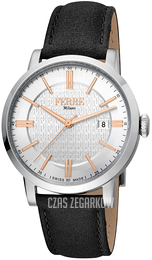 Ferrè Milano Raffaele Srebrny/Skóra Ø41 mm FM1G156L0011