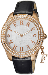 Ferrè Milano Srebrny/Skóra Ø40 mm FM1L009L0031