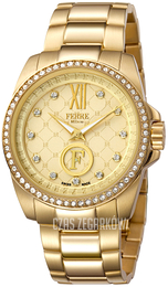 Ferrè Milano Żółte złoto/Stal w odcieniu złota Ø36 mm FM1L040M0061