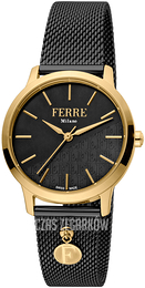 Ferrè Milano Donna Sara Czarny/Stal w odcieniu złota Ø32 mm FM1L152M0121