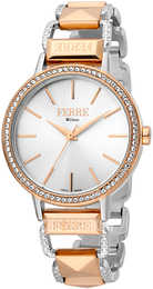 Ferrè Milano Donna Dalia Srebrny/Stal w kolorze różowego złota Ø34 mm FM1L173M0101